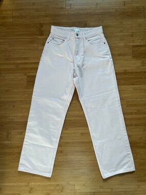 H&M Pink Wide Straight Leg Jeans
